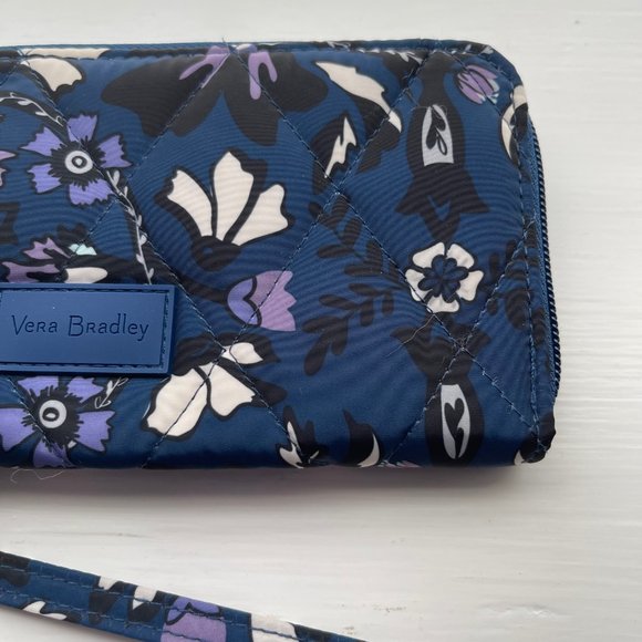 Vera Bradley Bags Nwt Vera Bradley Blue Floral Ultralight Rfid